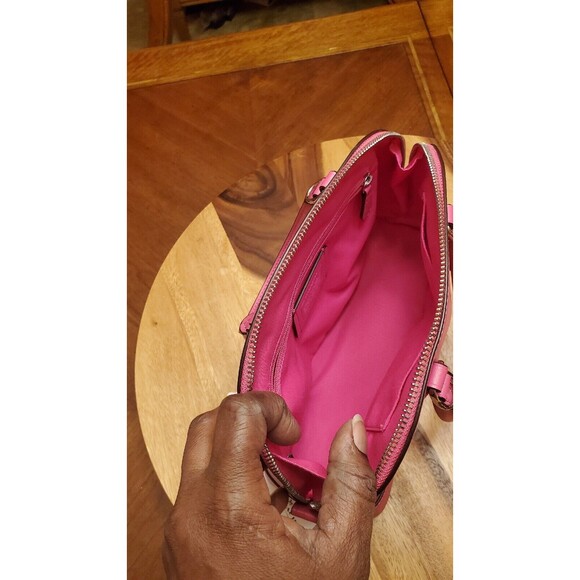 NWT Coach F57555 Mini Sierra Satchel Smooth Leather Bright Fuchsia - Picture 13 of 16
